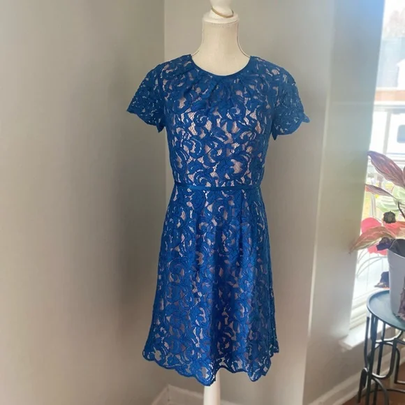 adrianna papell blue cocktail dress Steal the spotlight in something unforgettable The Off Shoulder Mikado Fit And Flare Midi Dress in Bluebell is your go-to for timeless elegance and flirty flair. Perfect for weddings, garden parties,